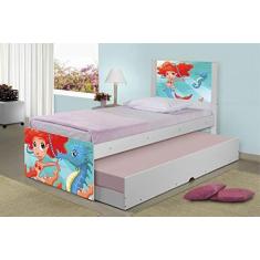 Imagem de Bicama Juvenil Adesivada Sereia Ruiva