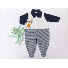 Imagem de Macacão Longo em Malha com Bordado de Ursinho jogador de Tênis - Nethu