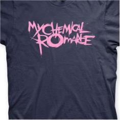 Imagem de Camiseta My Chemical Romance Marinho e  em Silk 100% Algodão