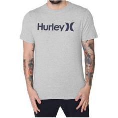 Imagem de Camiseta Hurley Silk O&O Solid Masculina  Mescla