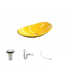 Imagem de Kit Cuba L45 C/Válvula 1'' (2,6cm) + Sifão Pvc + Flexível 