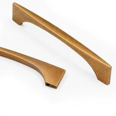 Imagem de Asidrama Pacote com 10 puxadores de armário de cozinha de latão antigo de 128 mm, puxadores retrô vintage para armários de cozinha para puxadores de gaveta de armário