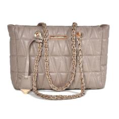 Imagem de Bolsa Shopper Bag Matelassê Média Via Marte Alça de Ombro Fixa Corrente e Zíper B1129