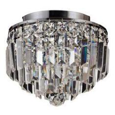 Imagem de Plafon Sobrepor de Cristal Kri 21,5 cmx25 cmxx Bella Iluminação Transparente