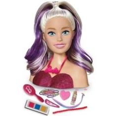 Boneca Barbie Busto Styling Head Frases Penteados Maquiagem - R$ 265