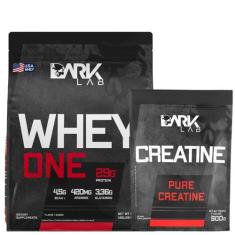 Imagem de Kit Whey Protein One Refil 900G + Creatina Pura 500G Dark Lab