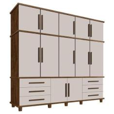 Imagem de Guarda Roupa Casal Londres Malbec Off White  Luapa Móveis