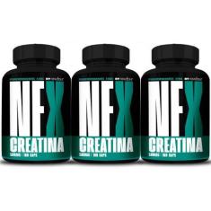 Imagem de 3x Creatina Monohidratada Pura 540 Cápsulas 3000mg - New Four
