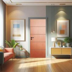 Imagem de Porta de Madeira Sarrafeada 210x60cm Friso 2 Jb Portas Angelim