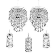 Imagem de Kit 3 Pendentes Clearcrillic + 2 Pendentes  Manucrillic