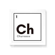 Imagem de Arte Maníacos Quadro Decorativo Churrasco Elemento - 50x50cm (Moldura em laca )