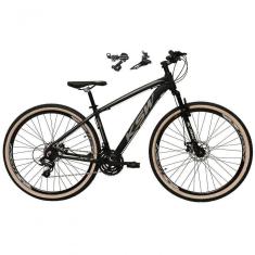 Imagem de Bicicleta Aro 29 Ksw Xlt Alumínio 24v Câmbios Shimano Garfo Suspensão Pneu Faixa Bege Preto-prata 15