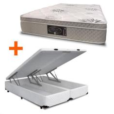 Imagem de Cama Box Baú King Size Mais Colchão Dabe Premium Euro King Size - Mola