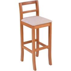 Imagem de Banqueta Olímpia Madeira Maciça Amêndoa