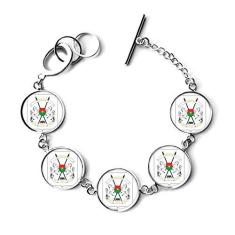 Imagem de DIYthinker Ouagadougou Burkina Faso Bracelete Nacional Emblema Pulseira Joia Pingente