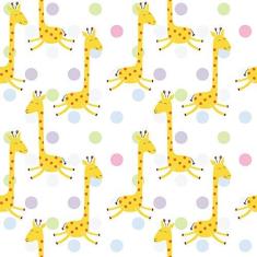 Imagem de Papel de Parede Infantil Girafa 2,70x0,57m