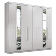 Imagem de Guarda Roupa Casal Master New 8.4 8 Portas com Espelho - Santos Andirá Branco