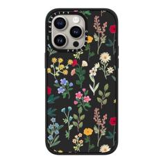 Imagem de CASETiFY Capa Impact para iPhone 15 Pro Max [4X testado contra quedas de grau militar/proteção contra quedas de 2,5 metros/compatível com Magsafe] - estampas de flores - Spring Botanicals 2 - preto