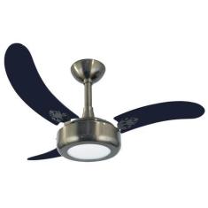 Imagem de Ventilador De Teto Infinity Lux Led 3000K Fumê 3 Pás Mdf Preto 220V 20