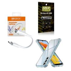 Imagem de Capinha Samsung M14 + Adaptador P2 Para Tipo C + Película 3D