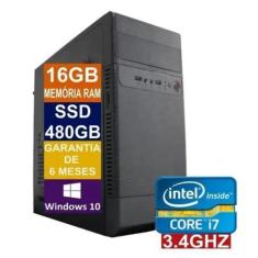 Imagem de Computador Slim Intel Core i7 16GB SSD 480GB