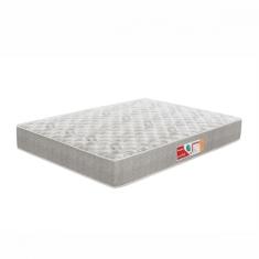 Imagem de Colchão Viúva Turquesa D33 128x188x14 Cinza e Branco Prorelax