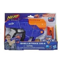 Lança Dardo Accustrike Mega Bulldog, Nerf, Vermelho/laranja