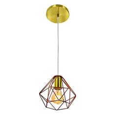 Imagem de Pendente Diamante Aramado Cobre com  Esplêndido