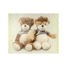 Imagem de Tela Impressa Casal De Ursos