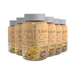 Imagem de 6 Triple Ômega 3, 6 e 9 Suplemento Alimentar 360 Cápsulas