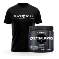 Imagem de Creatina Turbo 150G Black Skull + Camiseta Dry Fit