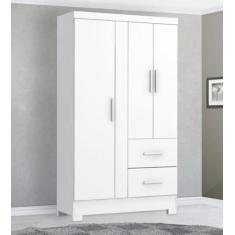 Imagem de Guarda Roupa Zanzini New Primordial 03 Portas E 02 Gavetas Branco Árti