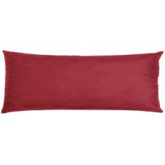 Imagem de Travesseiro De Corpo Body Pillow Veludo 40x130cm Vermelho - FASTLAR