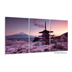 Imagem de Quadro Decorativo Japão Monte Fuji Sala Quarto 3 peças