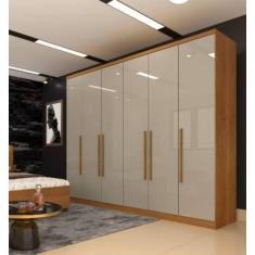 Imagem de Guarda Roupa Casal 6 Portas 6 Gavetas Veneza - Tcil Móveis - Cinamomo/Off White