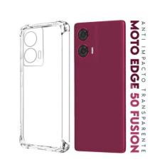 Imagem de Capa Anti Shock Transparente Para Moto Edge 50 Fusion Xt2429 6.7 - Lui
