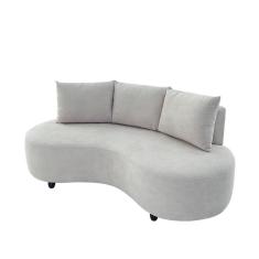 Imagem de Sofa Orgânico Curvo Feijão 195cm Boucle Venus Estofama