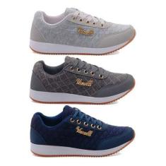 Imagem de Kit 3pares Tênis Feminino Para Corrida Academia Malhar Macio - Vanelli