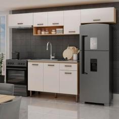 Imagem de Cozinha Completa Modulada 4 Peças 100% Mdf Freijó