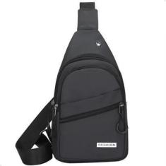 Imagem de Bolsa Pochete de Ombro Lorben Mochila Pequena Transversal Masculino Feminino Cinza GT6245-GR-Unissex