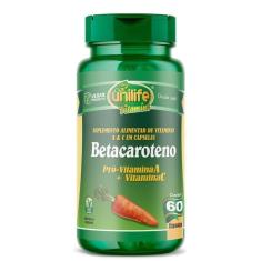Imagem de Betacaroteno Pró-vitamina A 60 Cápsulas 500mg Unilife
