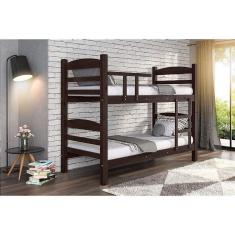 Imagem de Beliche Reta Madeira Maciça Cor Tabaco