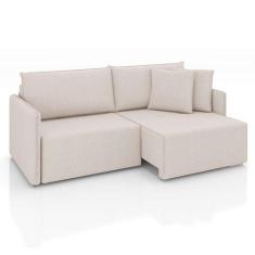 Imagem de Sofá 3 Lugares Retrátil E Reclinável Malta Linho Cru 220 Cm - Mobly