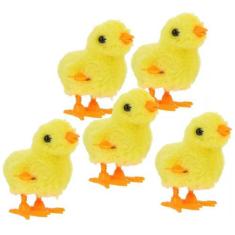 Imagem de 5 Pintinho Amarelinho Divertido De Pelúcia A Corda Infantil - LIVESTOC