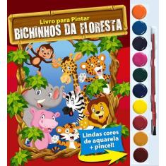 Imagem de Livro - Bichinhos da Floresta Livro para Pintar com Aquarela