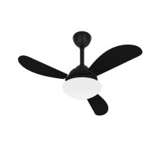 Imagem de Ventilador Teto Silencioso Sala Fly 3 Pás Preto Ventax 110V