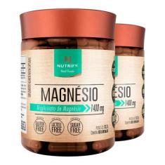 Imagem de Kit 2 Magnésio 1400Mg Nutrify 60 Cápsulas