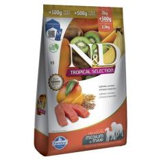 Imagem de Ração N&D Tropical Selection Para Cães Adultos Medium/Maxi Salmão Leve