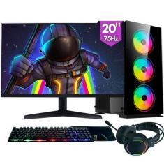Imagem de Computador Gamer completo 2Eletro RGB, Intel Core i5, 8GB RAM, SSD 512