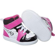 Imagem de Tênis Infantil Feminino Cano Médio Com Recortes Confortável Casual-Feminino